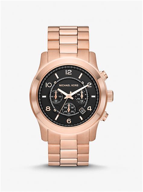 michael kors runway rose gold watch mk 6164|Oversized Runway Rose Gold.